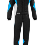 Sparco Superleggera Race Suit - Black / Cyan