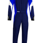 Sparco Competition Race Suit - Navy Blue / Blue / White