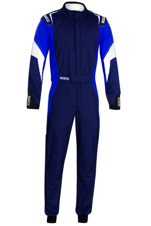 Sparco Competition Race Suit - Navy Blue / Blue / White