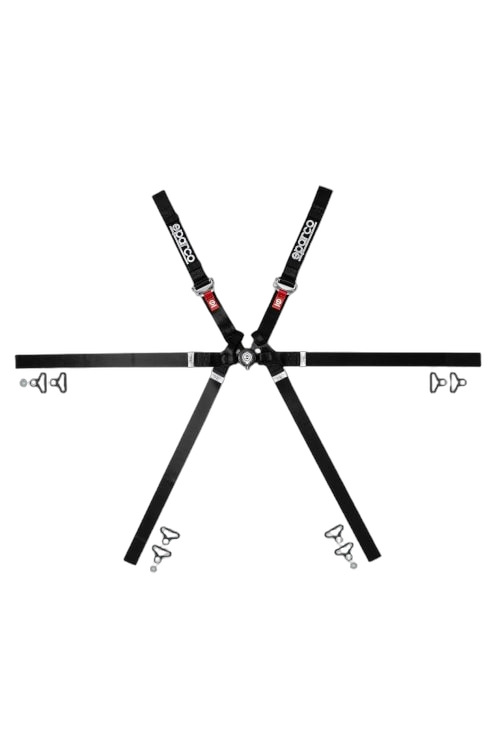 Sparco Formula H-9 Ultralight 6 Point Single Seater Harness Sparco Formula H-9 Ultralight 6 Point Single Seater Harness
