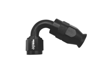 OBP 120 Degree PTFE Fuel Hose End Fitting - Black