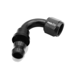 OBP 120 Degree Push Lock Fuel Hose End Fitting - Black 02