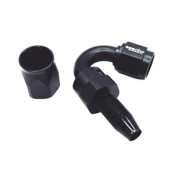 OBP 150 Degree CPE Fuel Hose End Fitting - Black 03
