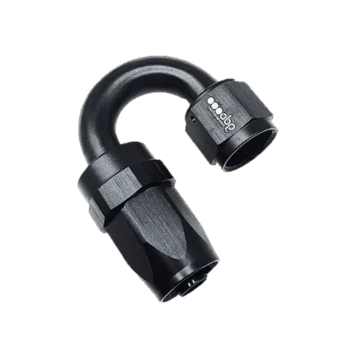 OBP 180 Degree CPE Fuel Hose End Fitting - Black