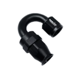 OBP 180 Degree PTFE Fuel Hose End Fitting - Black
