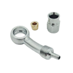 OBP 20 Degree AN3 Stainless Steel Brake Banjo Female Hose End 02