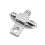OBP -3 Male T Piece Adaptors with Mounting Tab - Stainless Steel - 02