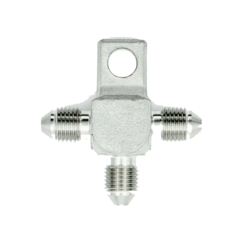 OBP -3 Male T Piece Adaptors with Mounting Tab - Stainless Steel