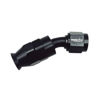 OBP 30 Degree PTFE Fuel Hose End Fitting - Black