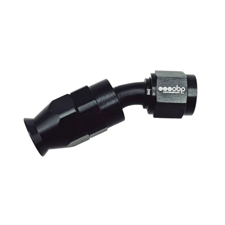 OBP 30 Degree PTFE Fuel Hose End Fitting - Black