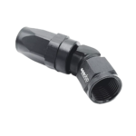 OBP 45 Degree CPE Forged Fuel Hose End Fitting - Black 04