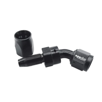 OBP 45 Degree CPE Fuel Hose End Fitting - Black 04