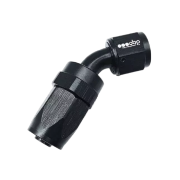 OBP 45 Degree CPE Fuel Hose End Fitting - Black