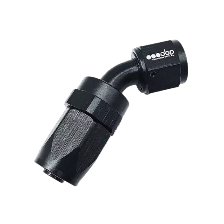 OBP 45 Degree CPE Fuel Hose End Fitting - Black