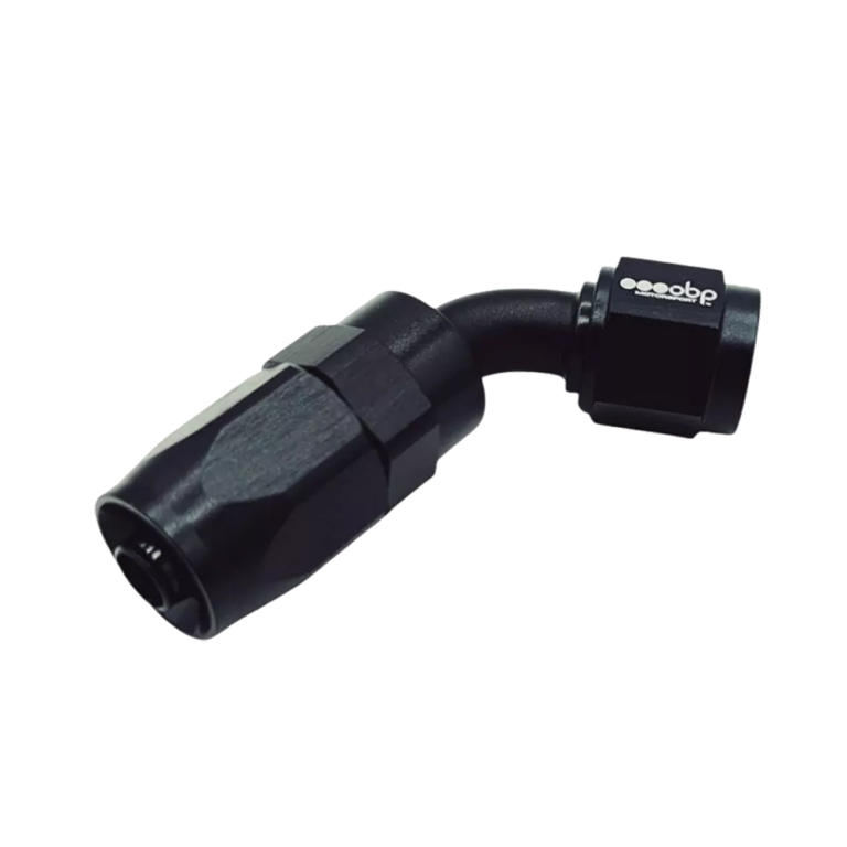 OBP 60 Degree CPE Fuel Hose End Fitting - Black 02