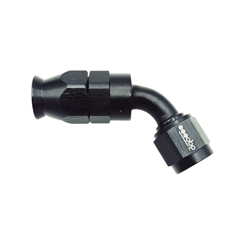 OBP 60 Degree PTFE Fuel Hose End Fitting - Black