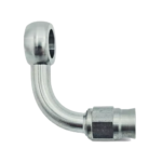 OBP 90 Degree AN3 Stainless Steel Brake Banjo Female Hose End