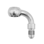 OBP 90 Degree AN3 Stainless Steel Brake Banjo Male Hose End 02