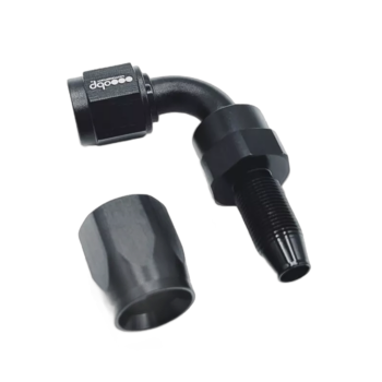 OBP 90 Degree CPE Fuel Hose End Fitting - Black 04