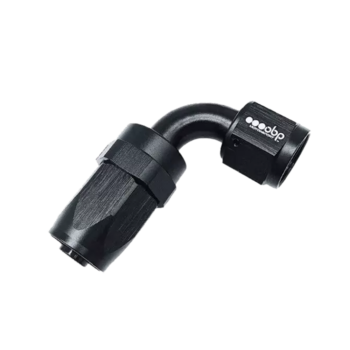 OBP 90 Degree CPE Fuel Hose End Fitting - Black
