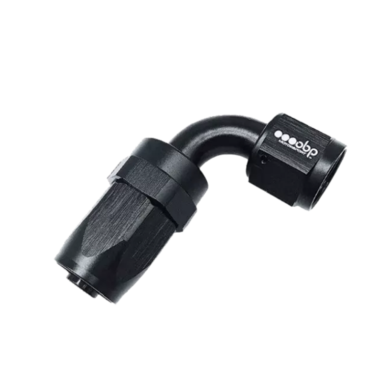 OBP 90 Degree CPE Fuel Hose End Fitting - Black