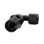 OBP 90 Degree PTFE Fuel Hose End Fitting - Black 02