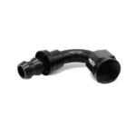 OBP 90 Degree Push Lock Fuel Hose End Fitting - Black 02