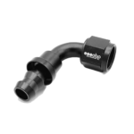 OBP 90 Degree Push Lock Fuel Hose End Fitting - Black 03