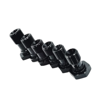 OBP AN / JIC Alloy Extended Banjo Bolts - Black