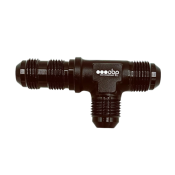 OBP AN / JIC Bulkhead Tee on The Run Adaptor - Black
