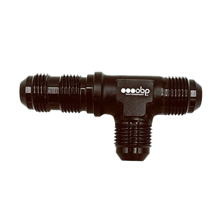 OBP AN / JIC Bulkhead Tee on The Run Adaptor - Black
