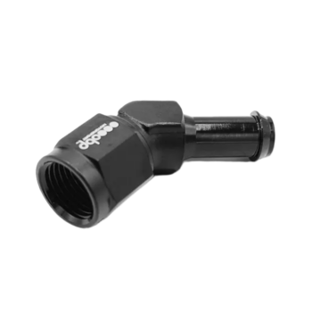 OBP AN / JIC Female to Barbed Adaptor - 45 Degree - Black 02