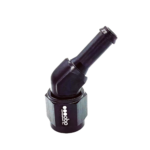 OBP AN / JIC Female to Barbed Adaptor - 45 Degree - Black