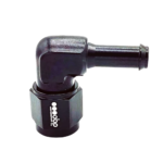OBP AN / JIC Female to Barbed Adaptor - 90 Degree - Black