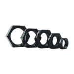 OBP AN / JIC Fuel Hose Bulkhead Adaptor Nut - Black