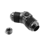 OBP AN / JIC Male Equal Adaptor 45 Degree – 1-8 NPT Port - Black 02