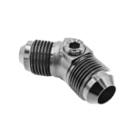 OBP AN / JIC Male Equal Adaptor 45 Degree – 1-8 NPT Port - Black 03