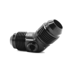 OBP AN / JIC Male Equal Adaptor 45 Degree – 1-8 NPT Port - Black 04