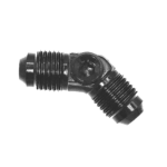 OBP AN / JIC Male Equal Adaptor 45 Degree – 1-8 NPT Port - Black