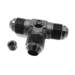 OBP AN / JIC Male Equal TEE – 1-8 NPT Port - Black 04