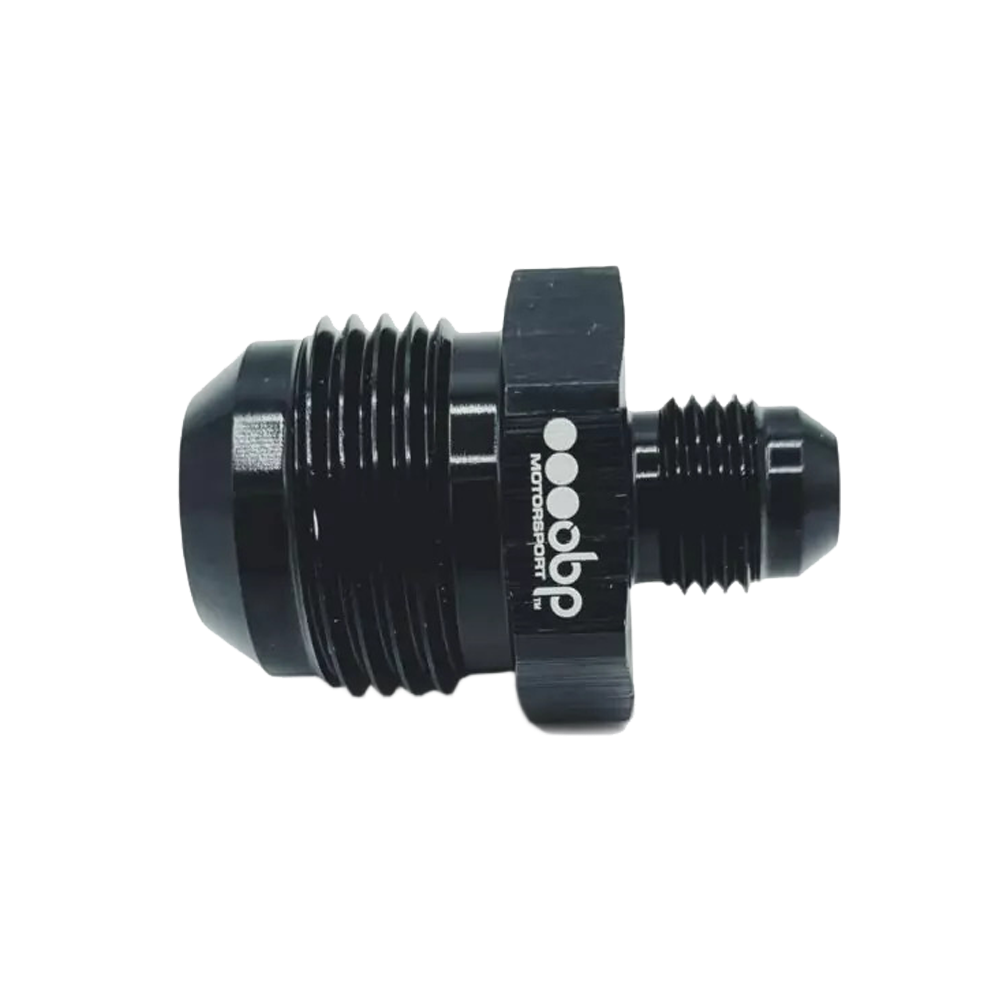 OBP AN / JIC Male Unequal Fuel Hose Adaptor - Black 02