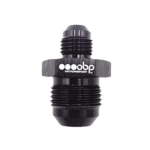 OBP AN / JIC Male Unequal Fuel Hose Adaptor - Black