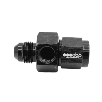 OBP AN / JIC Male to Female 1-8 NPT Port Adaptor - Black 02