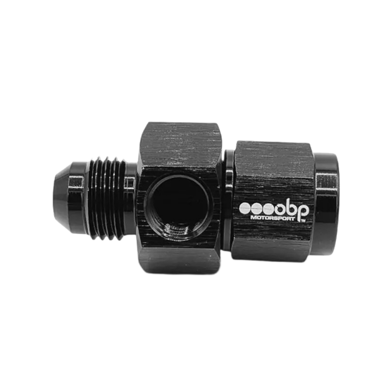 OBP AN / JIC Male to Female 1-8 NPT Port Adaptor - Black 02