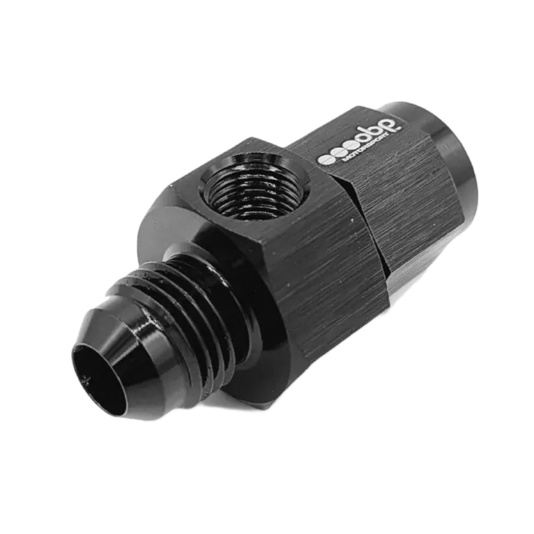 OBP AN / JIC Male to Female 1-8 NPT Port Adaptor - Black