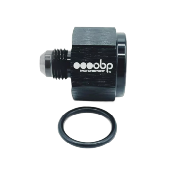 OBP AN / JIC Male to ORB Female Fuel Hose Reducer - Black 02