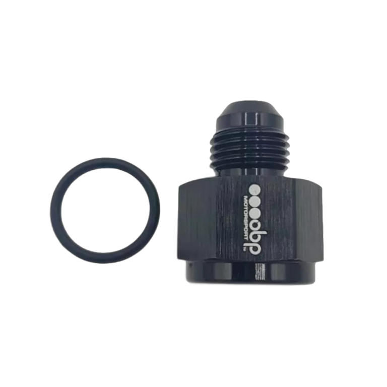OBP AN / JIC Male to ORB Female Fuel Hose Reducer - Black