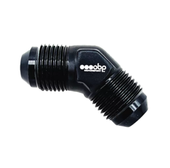 OBP AN / JIC Standard Equal 45 Degree Adaptor - Black