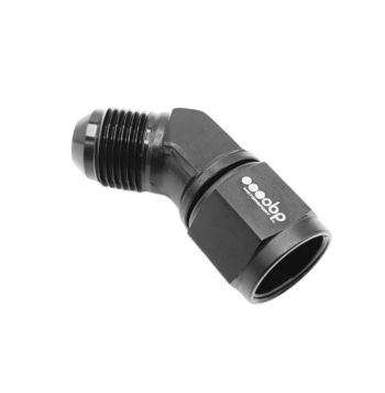 OBP AN JIC Standard Equal 45 Degree Female to Male Adaptor - Black 02