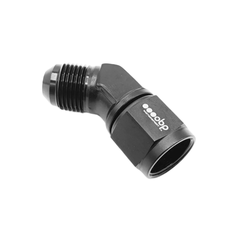 OBP AN JIC Standard Equal 45 Degree Female to Male Adaptor - Black 02
